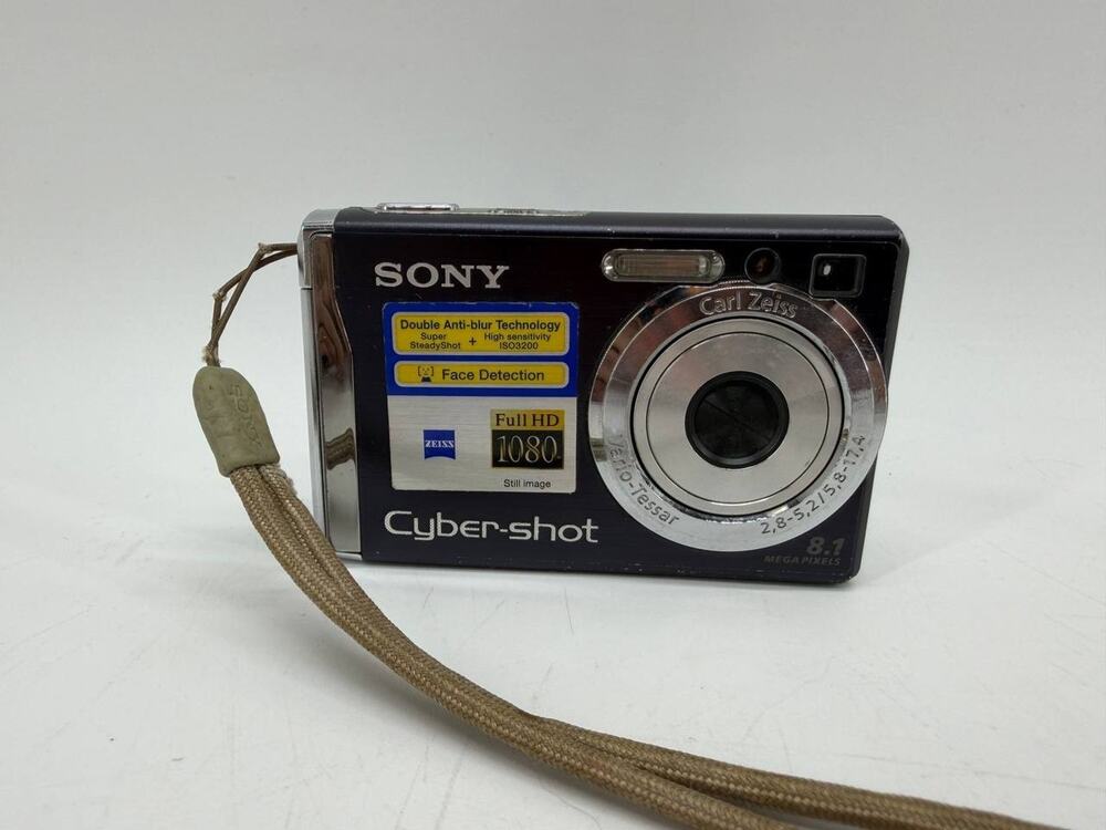 Sony Cyber-shot DSC-W90 8.1MP Digital Camera Black Needs Battery READ